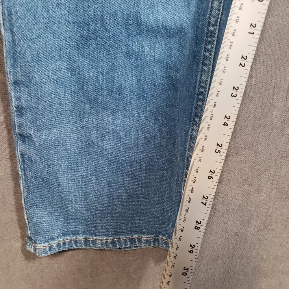 Old‎ Navy Straight Jeans Mens 36x32 Blue Medium Wash Built-In Flex Denim